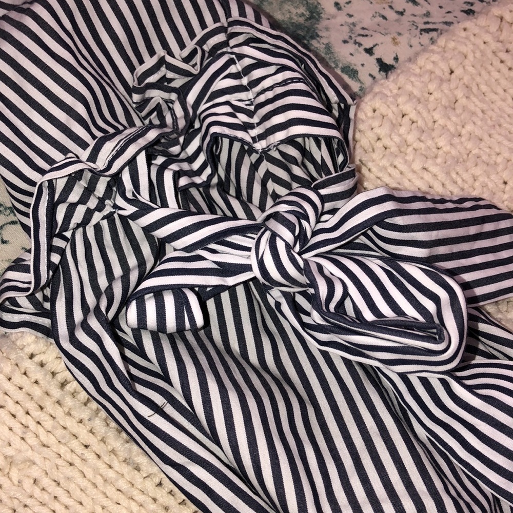 Neiman Marcus striped top size large cotton fabric - Picture 10 of 10